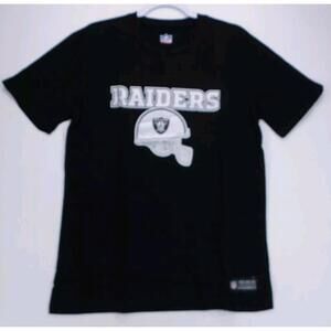 Las Vegas Raiders Black & Gray Helmet T-Shirt Mens M Official NFL Apparel *NEW*
